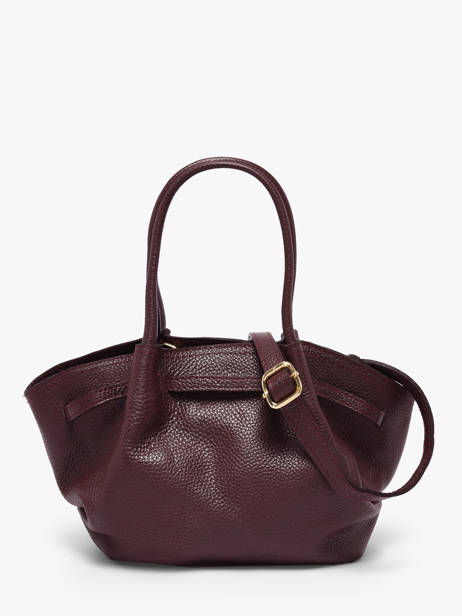 Handtassen Caviar Leder Milano Rood caviar CA25063 ander zicht 4